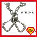 735-ZP set metal mountaineering equipment rock climbing chain anchor